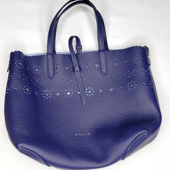 DRAPER JAMES Leather & Suede Reversible Mini Tote - Picture 4 of 10